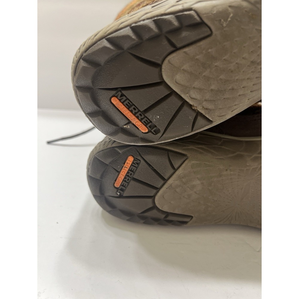 Merrell Women's Pechora Sky Boots Expressive Orange Faux Fur Lining Lace-Up 9 - Picture 13 of 13